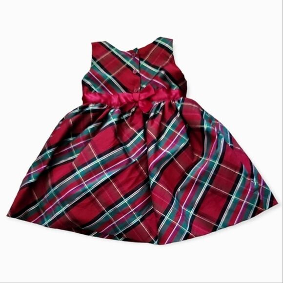 Gymboree Girls Tartan Plaid Dress - Picture Perfect - Salsa - Picture 9 of 9